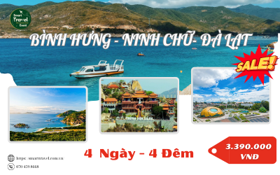 TOUR BÌNH HƯNG-NINH CHỮ-ĐÀ LẠT 4N4Đ
