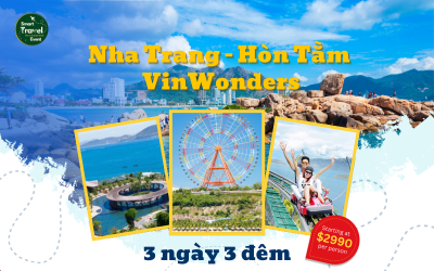TOUR NHA TRANG - HÒN TẰM - VINWONDERS 3N3Đ